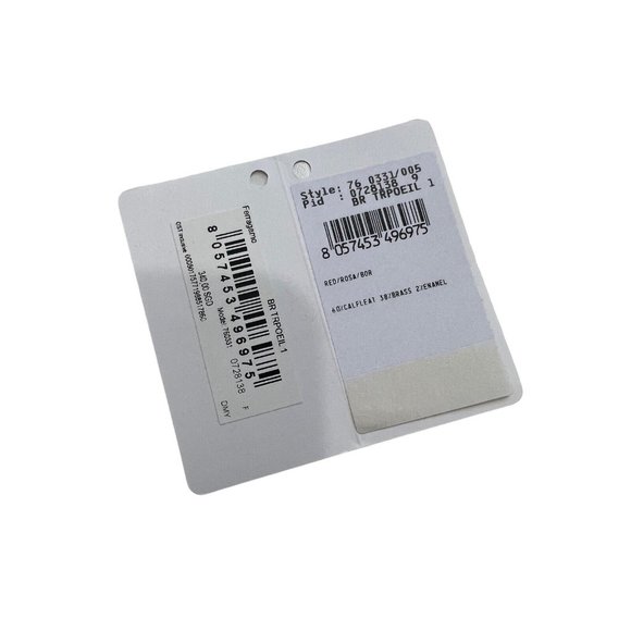 Ferragamo Red Leather  FERRAGAMO BRACELET WITH LOGO New In Box - Picture 11 of 12